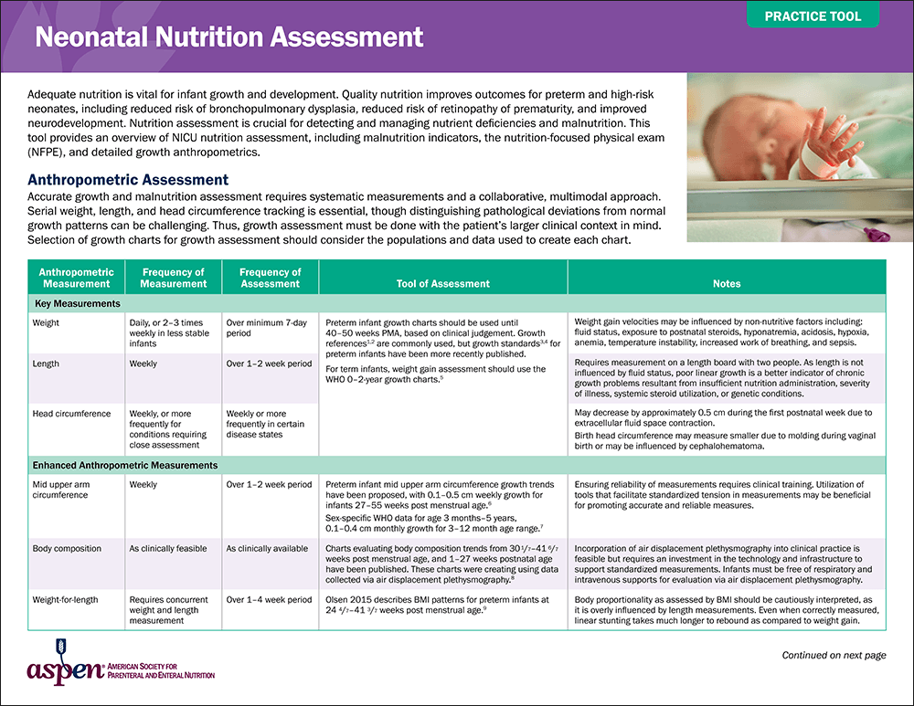 Neonatal Nutrition Assessment