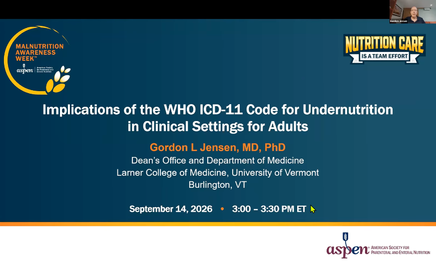 Implications of the WHO ICD-11 Code for Undernutrition in Clinical Settings for Adults